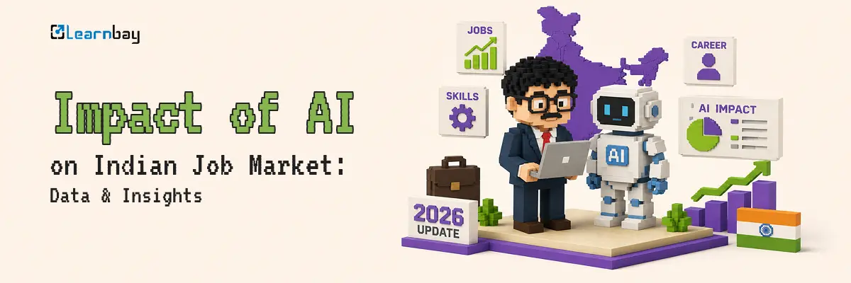 A humanoid robot and a man discussing the Impact of AI on India’s Job Market